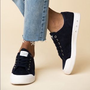 Rag & Bone Standard Issue Cord Sneaker in Navy EU 40